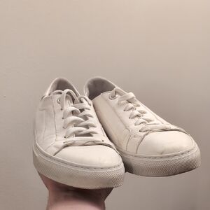 Zvelle White Leather Sneakers